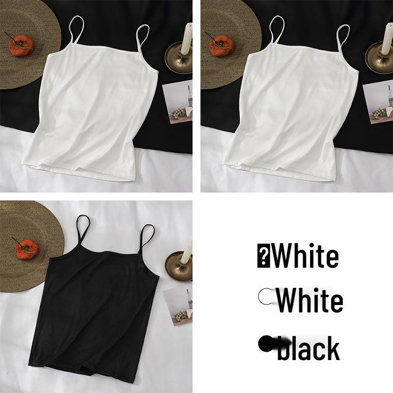 Women's Versatile Sleeveless Mid-Length Camisole - Thin Base Layer & Outerwear Top