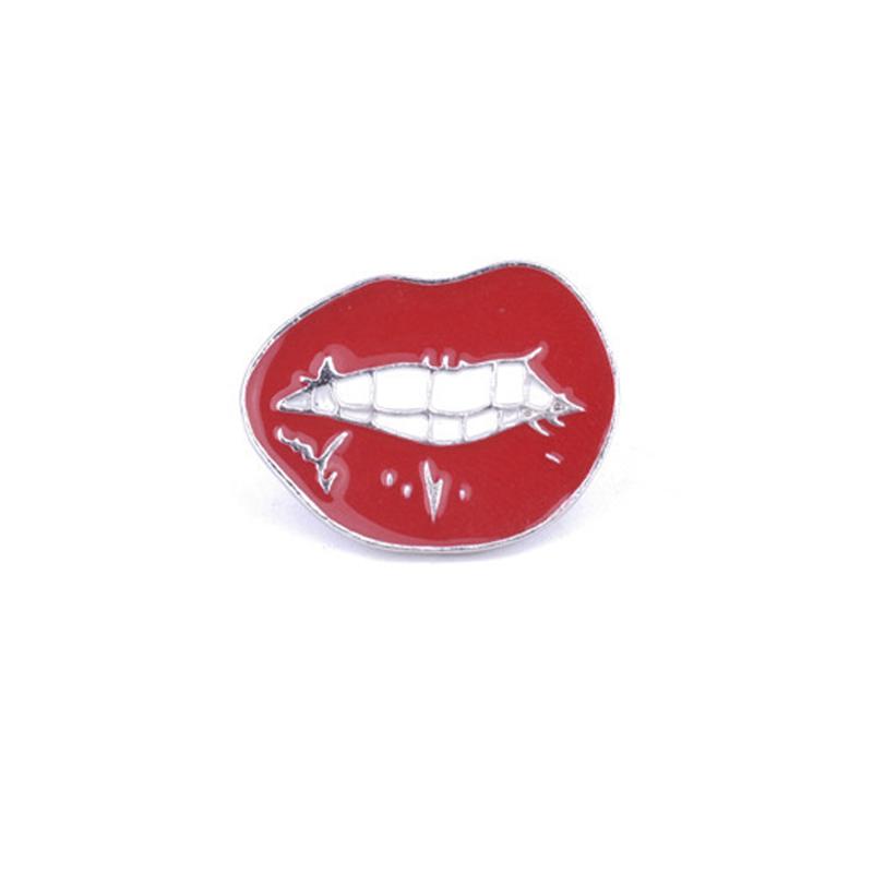 Variedad de Broches de Esmalte de Labios Rojos Moda Romántico Sexy Boca Pines de Solapa Chaquetas Insignia para Mochila Joyería Vintage Regalo Para Mujeres