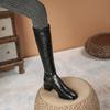 Módní dámské boty Čtvercová špička Čtvercový podpatek 2024 Nové podzimní zimní boty pro dámy Protiskluzové Outdoor Jednobarevné Dámské boty