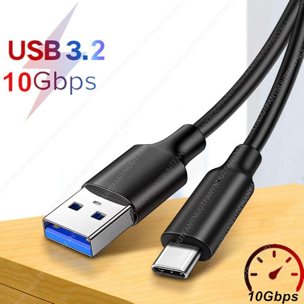 

SSD Cord 3A PD 60W QC 3.0 10Gbps Gen2 Type-C Cable USB 3.2 Fast Charging Data Transfer