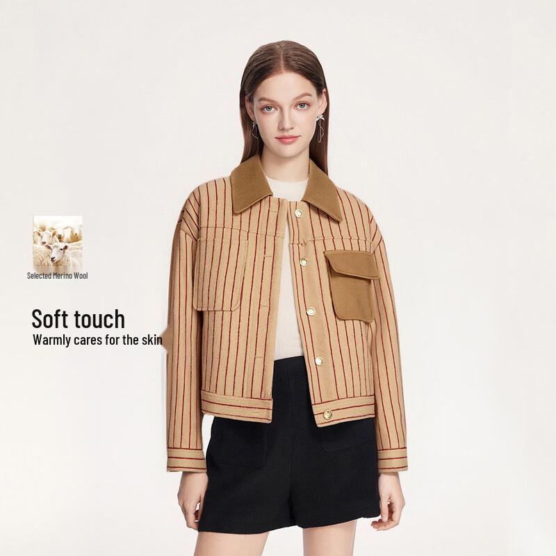 

Женская зимняя модная вязаная куртка для通勤 S