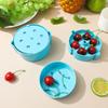 Portable Cherry Pitter Plastic Cherry Core Remover with 6 Individual Holes Cherry Corer Seed Remover Tool
