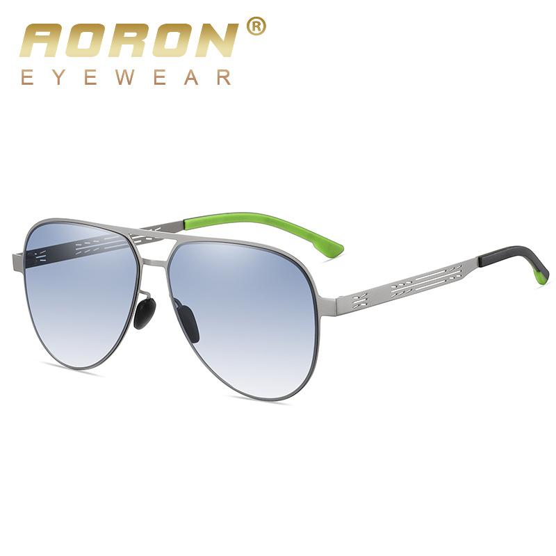 aoron More Than 100 Colors Polarized Sunglasses for Men Women Fashion Design Metal Frame Outdoor UV400 Anti Glare Driving Glasses