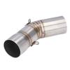Motorcycle Exhaust Middle Link Pipe Connector Stainless Steel Replacement for Ninja ZX6R 2008‑2021