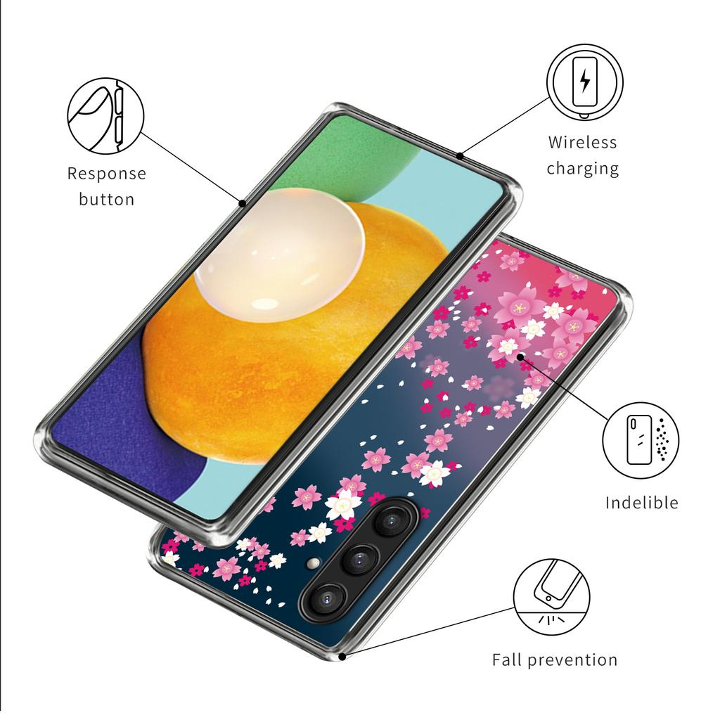 For Samsung Galaxy S24+ Case Pattern Printing Slim-Fit Flexible TPU Phone Cover