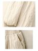 Xin Xing 2024 Women's High Waist Loose Fit Warm Down Cotton Pants