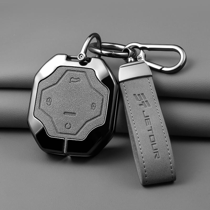 Zinc Alloy Car Key Case, Chery Jetour Traveler Jetour T2 Car Remote Key Protection Case, Full Cover Keychain Accessory