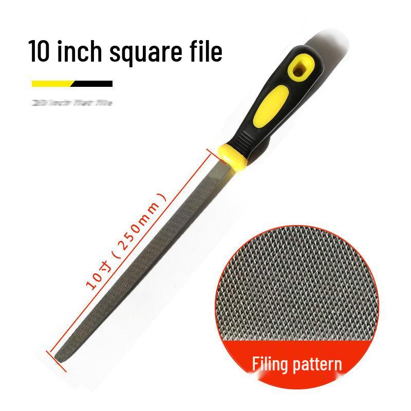 Fitter File Set: Flat, Half-Round, Round, Triangular, Square Files, Grinding Iron Block, Woodworking Tool