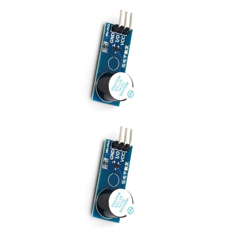 DC3.3-5V Passive Buzzer Alarm Module for Microcontroller Systems Low Level Triggers Design 9012 Drive Stable Performances