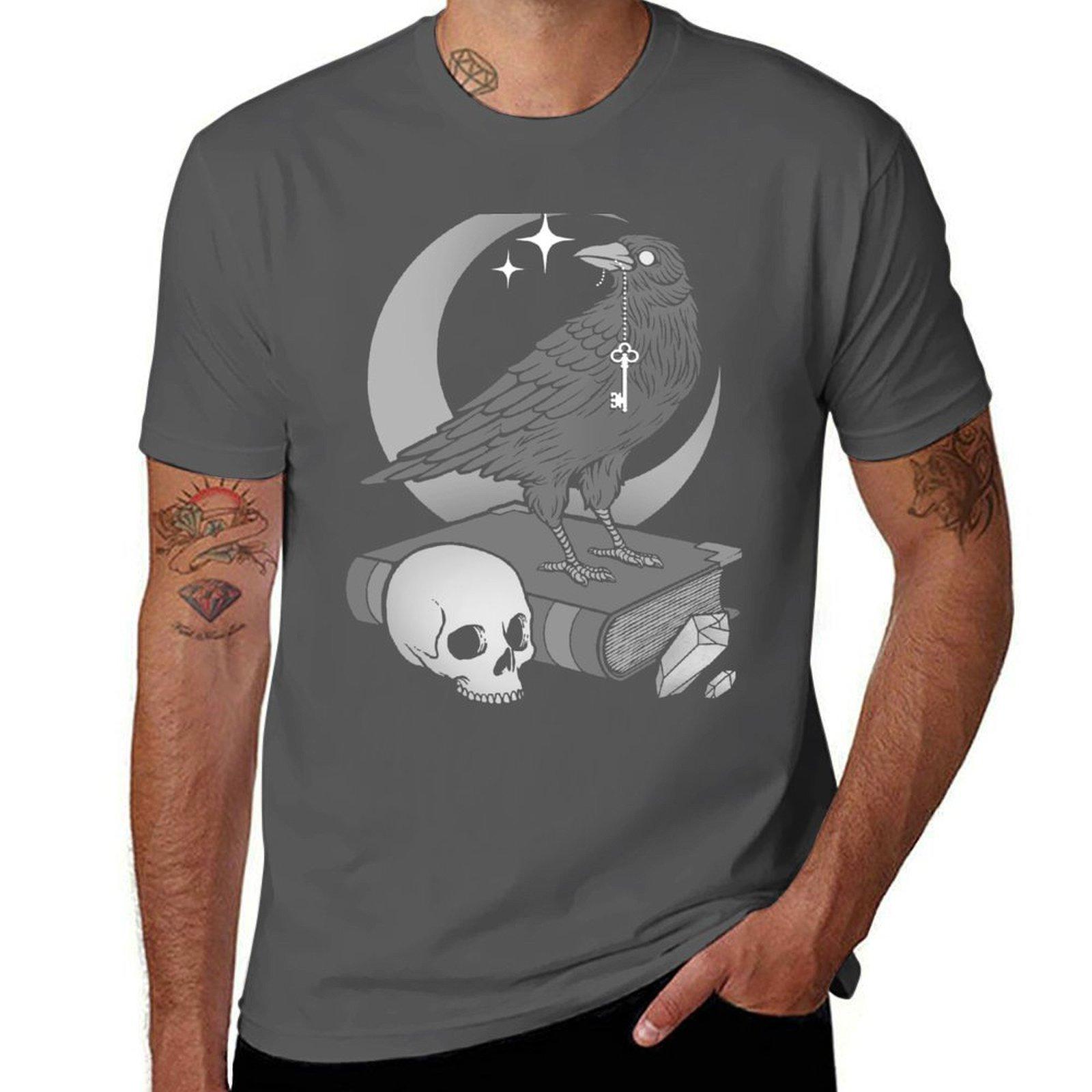 

Occult Crow T-Shirt t shirt personalised man t shirts cotton T-Shirt 4XL