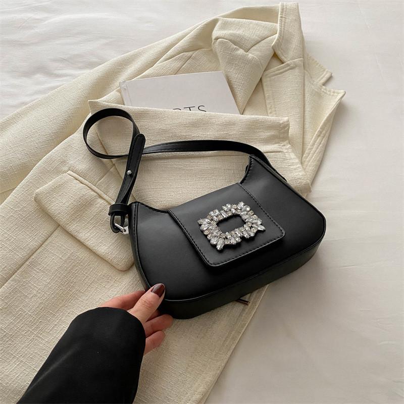 Stylish Spring Fashion Womens Underarm Bag Chic Unique Aesthetic Shoulder Bag In Black Green White Blue Pink Brown