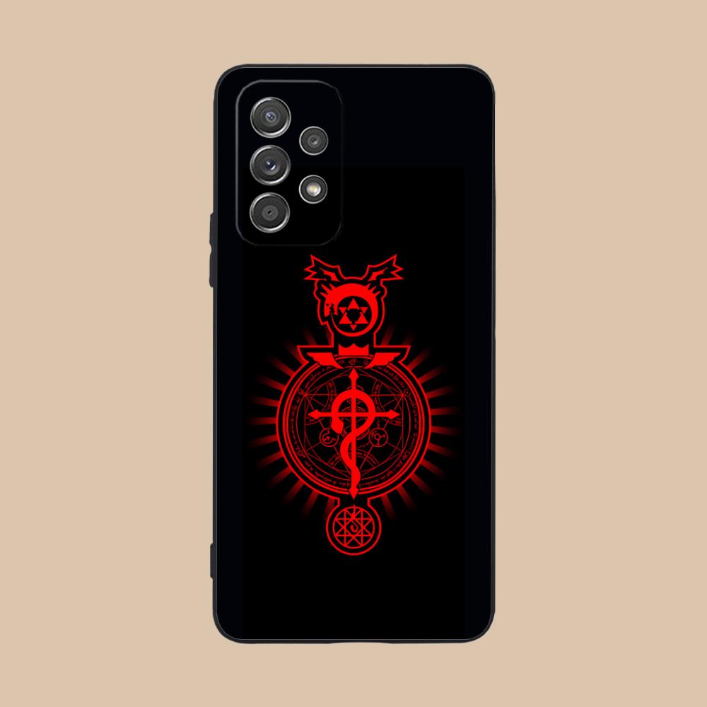 

Fullmetal Edward Elric Phone Case for Samsung Galaxy A56 55 54 53 52 51 36 35 34 23 16 15 5G Soft TPU Shockproof Cover Galaxy A51 5G