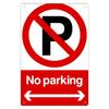 Inspired No Parking Metal Sign with Iron Wall Art Durable EasytoInstall for Bathroom Cafe Street IndoorOutdoor U