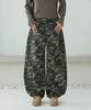 Jikeulib Balloon Fit Tab Snap Wide Camo Pants