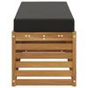 Outdoor Stool Bench Solid Acacia Wood Natural