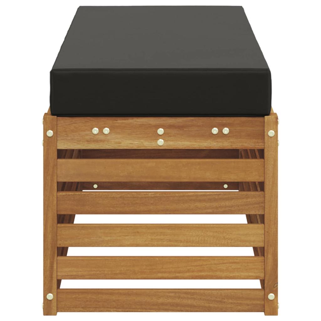Outdoor Stool Bench Solid Acacia Wood Natural