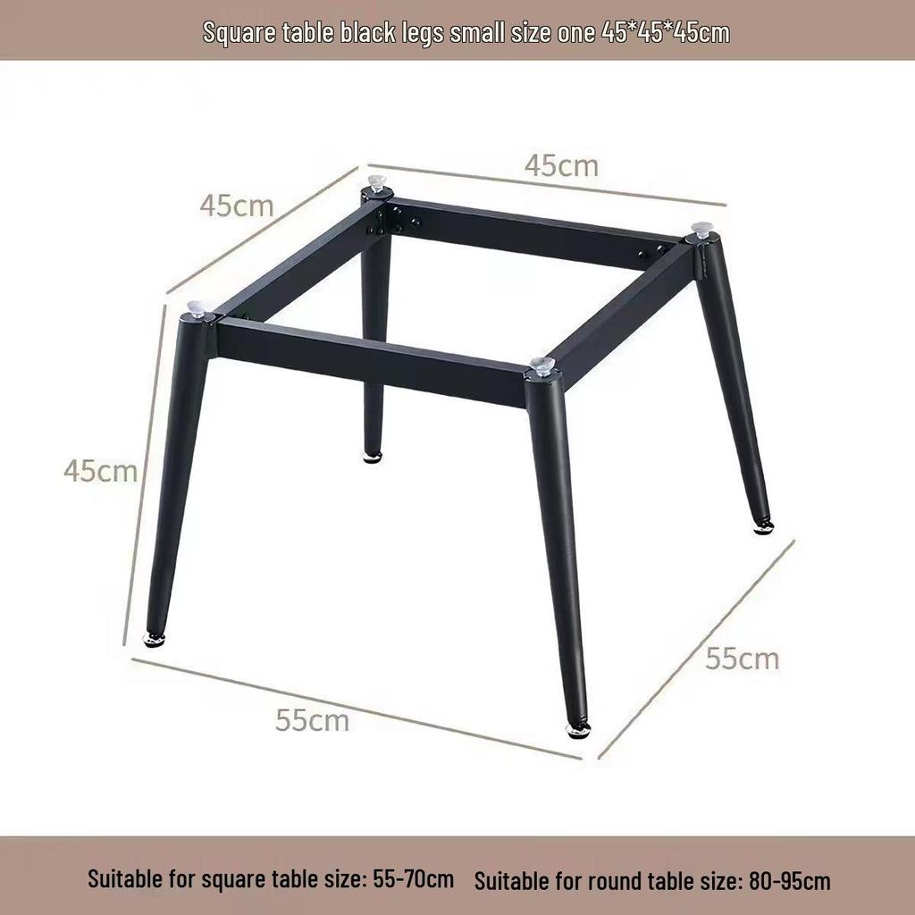 Square Rock Slab Dining Table Legs - Ceramic Tile, Marble Leg Brackets, Luxury Desk Stand Base