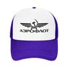 Aeroflot Aviation Russe Pilote Aerospace Mesh Sun Hats  Outdoor Sports High Quality Baseball Caps Men Women Vintage Trucker Hat