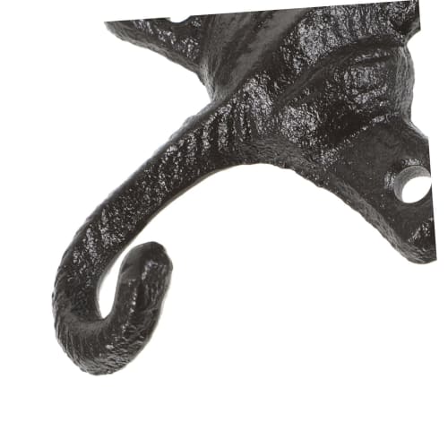 Cabilock Coat Hooks, Wall-Mounted, Set of 4, 15kg Weight Capacity, Rust-Resistant Iron, Includes Anti-Scratch Screws and Anti-Scratch Pads (Suitable f