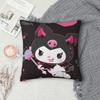 Black Kuromi Bat Skull Cartoon Square Pillow Cases Cushion Covers Funny Zippered Decor Pillowcase for Home 45x45cm