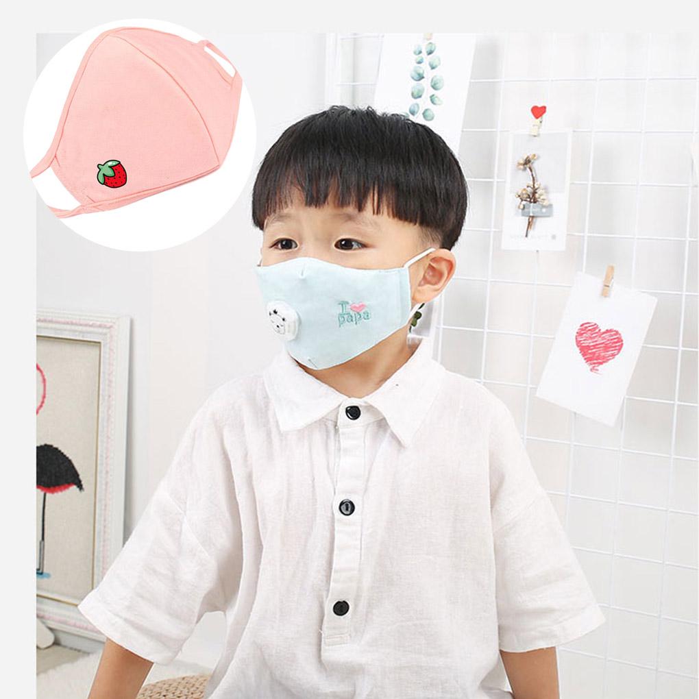 Kinder Baumwollstaubmaske Jungen Mädchen Atmungsaktiv Staubdicht Anti-Smog Gesichtsmaske Kinder