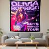 Olivia Rodrigo Guts Tapestry Wall Hanging, World Tour Poster, Wall Decor for Bedroom Living Room Dorm