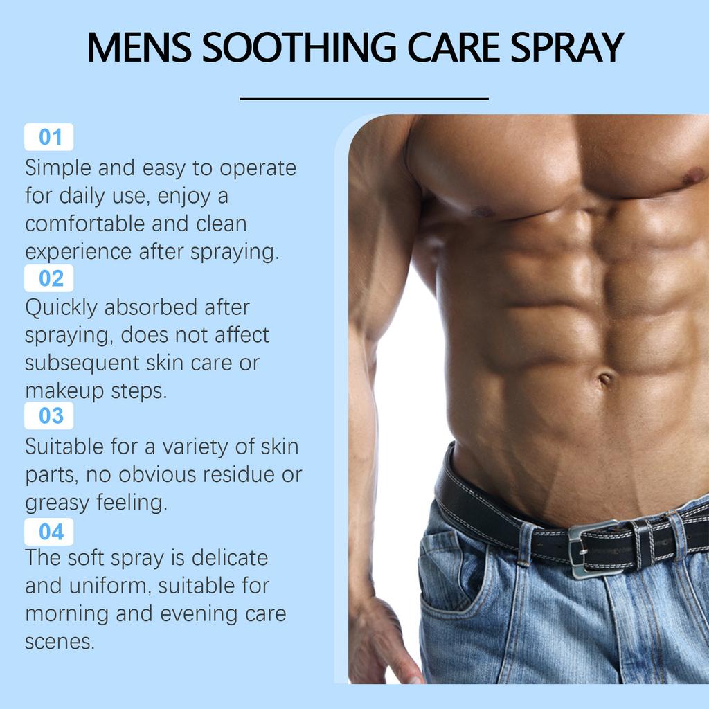 The Men's Body Care Spray Contains Mild Ingredients That Smooth And Moisturize The Skin Without Leaving A Sticky Feeling When Used,30ML
