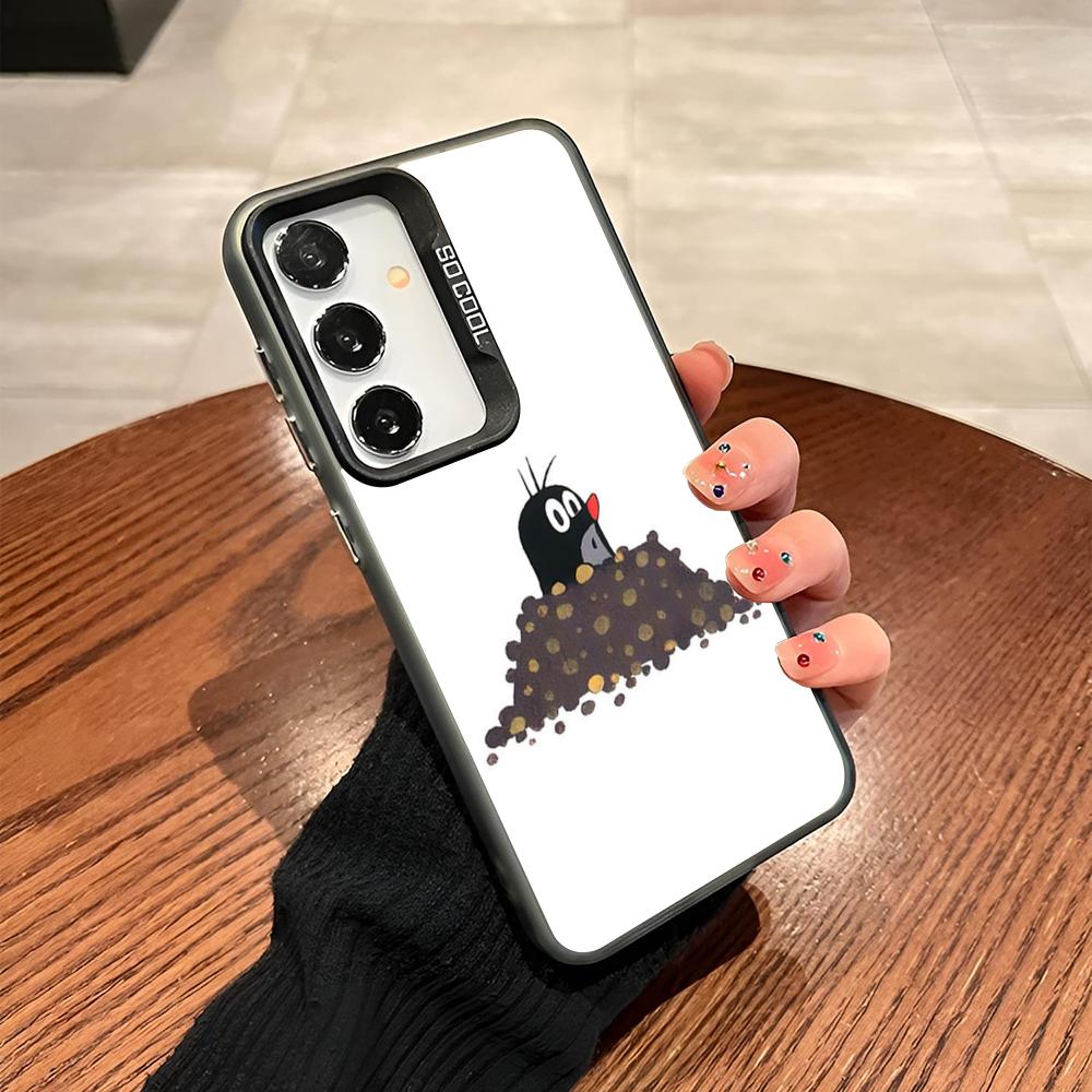 Cartoon Classic Krtek A Kalhotky Phone Case For Samsung Galaxy S25 S24 S23 S22 S21 S20 Note20 Ultra Plus Fe Colored Silver Cover