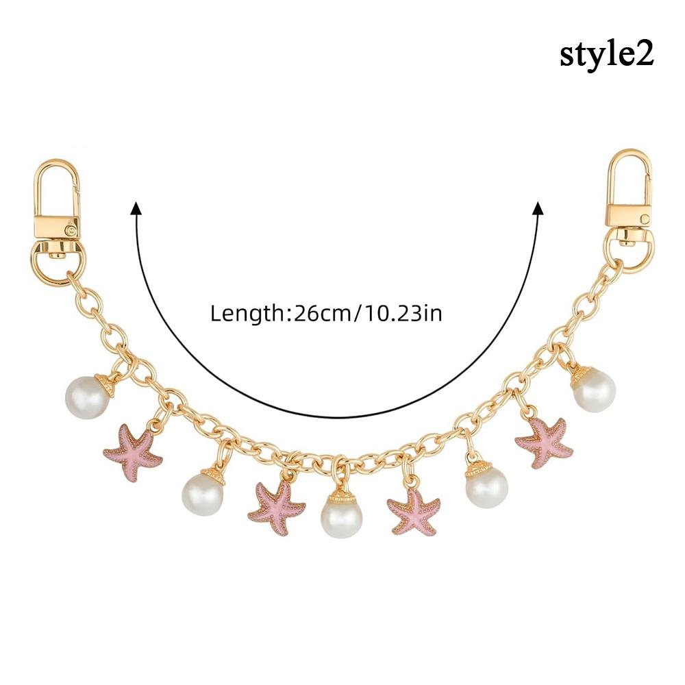 HOT Cherry Blossom Bag Pendant Chain Bow Heart Enamel Phone Charm Bag Chain Bag Extension Strap Crossbody Bag Accessories