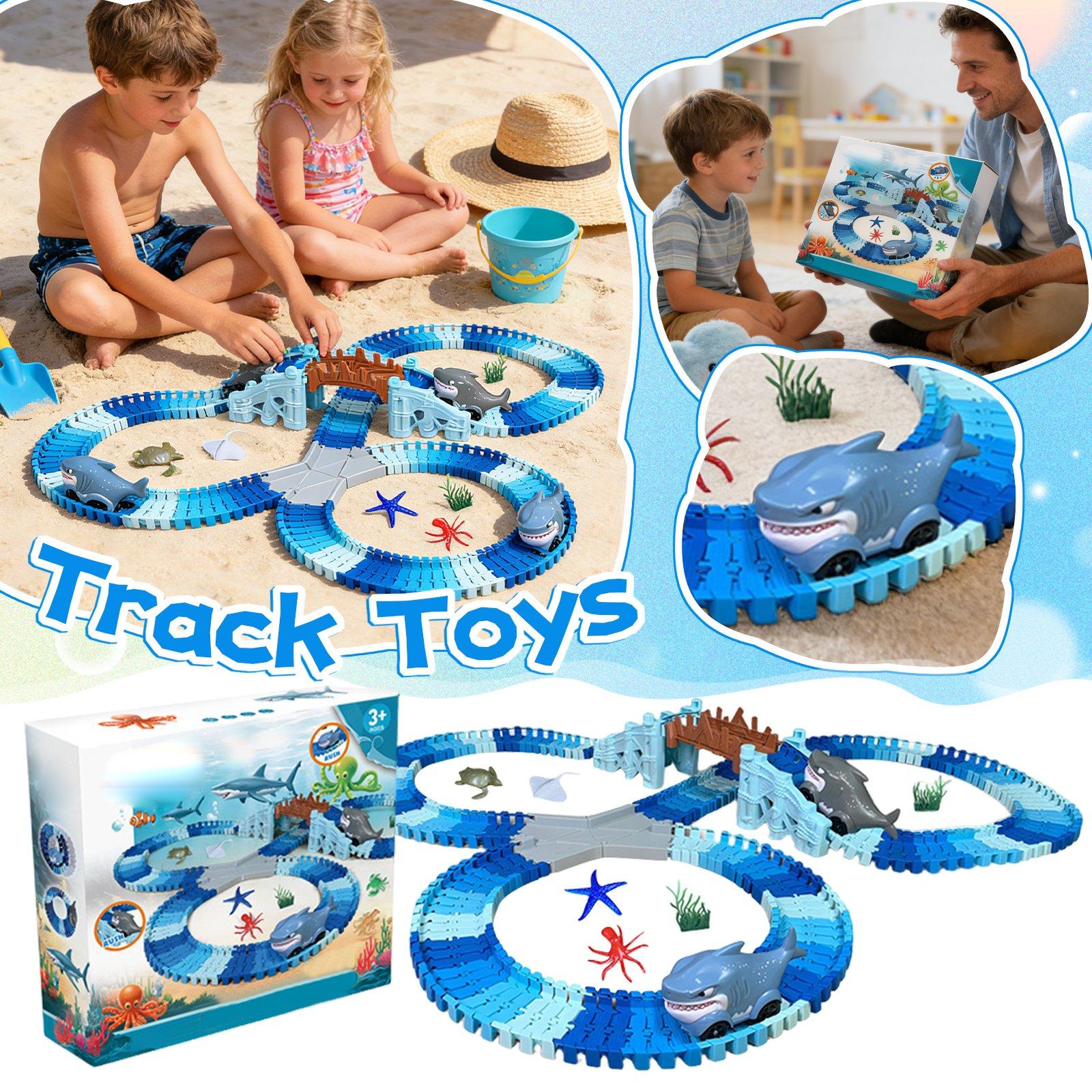 

Track Vehicle Educational Puzzle Creative Assembly DIY Light-Up Car Toy For Boys One Size