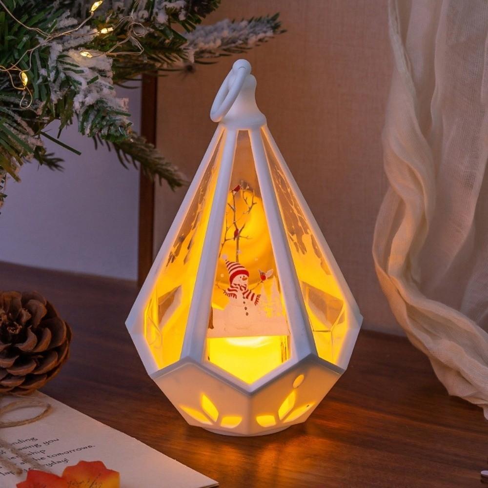 Santa Claus Xmas Ornaments New Year Atmosphere Lights  Lamp Supplies