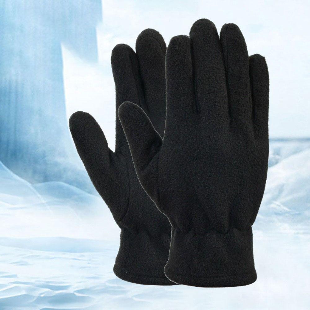 

1 пара холодостійких шкіряних рукавичок. Вітрозахисні зимові рукавички. Рукавички для роботи на відкритому повітрі в холодну погоду. Зимові чорний