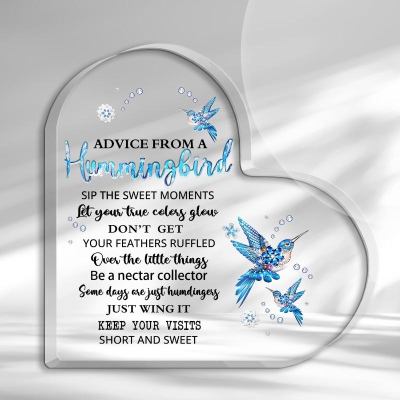 Hummingbird Heart Gift - Creative Birthday & Thanksgiving Keepsake for Loved Ones