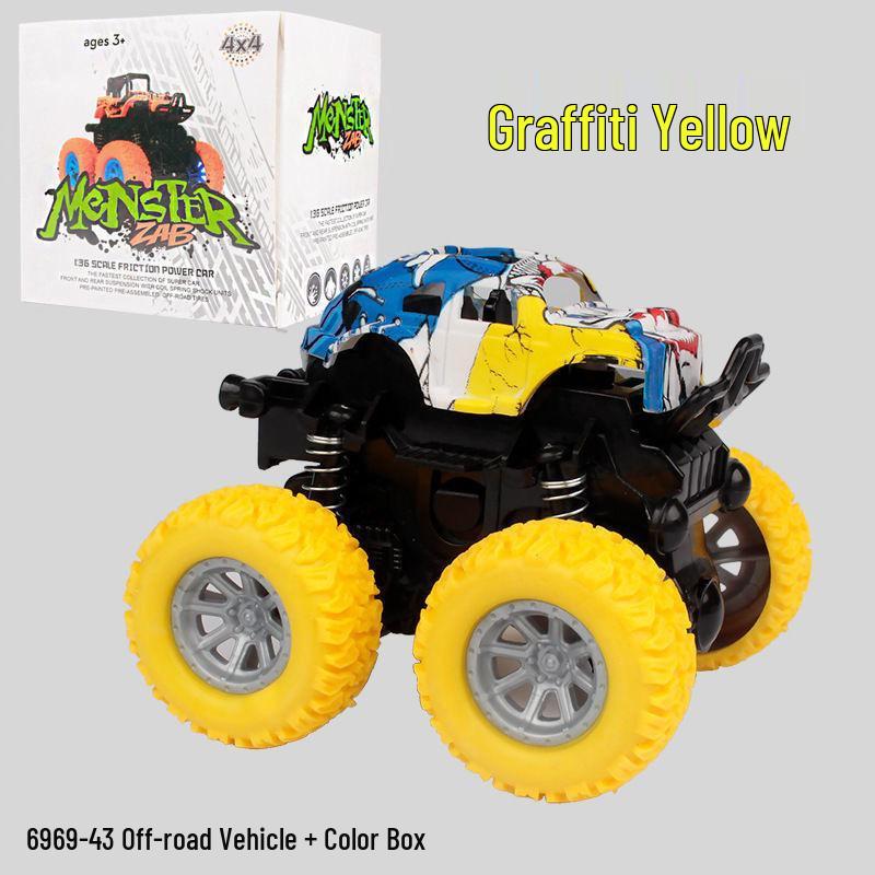 Children's Inertial Off-Road Toy Car: Durable Four-Wheel Drive Model