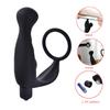 Adult sex toys toy 10 frequency prostate lock fine ring silicone vibrator anal plug male massager cock ring