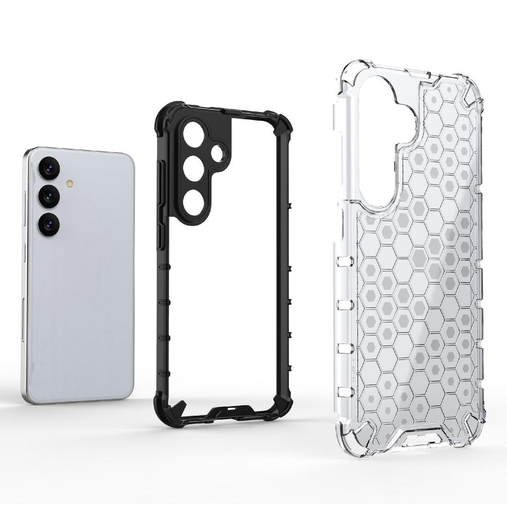 For Samsung Galaxy S24+ Case Reinforced Corner Phone Cover with Honeycomb Design