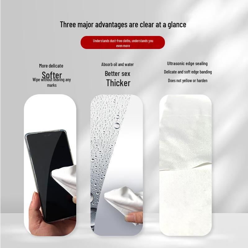 Zhugu Industrial Dust-Free Microfiber Wipes