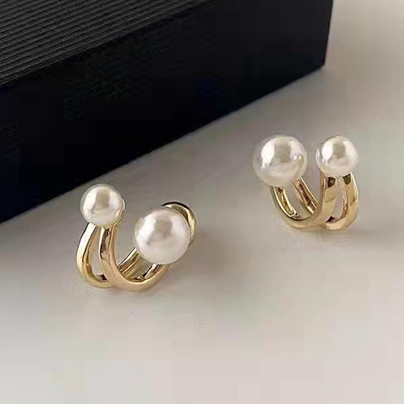 Retro Leichter Luxus Perlenstecker Koreanischer Einfacher Schmuck Weihnachtsfeier