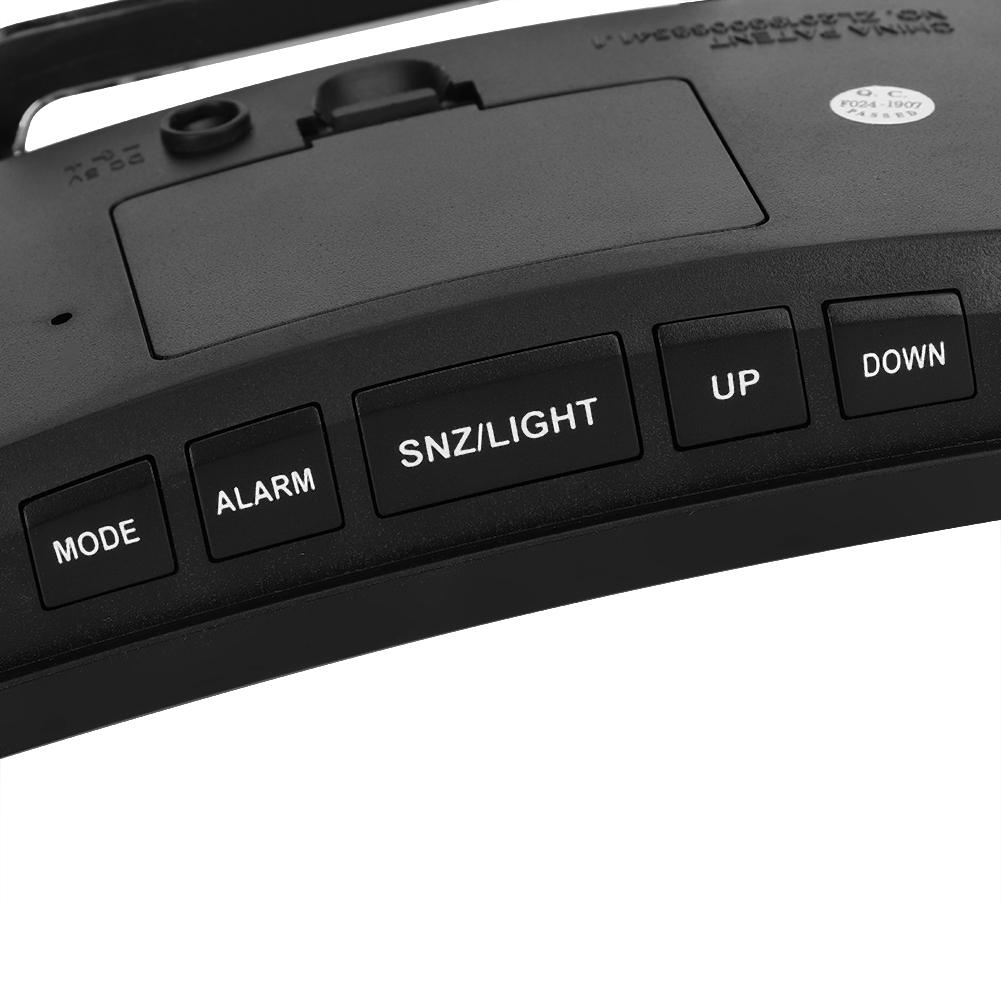 Household Modern Electronic Alarm Clock LED Mirror Clock with Large Screen