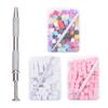 100Pcs Set Gradient Nail Brushes Square Shape Manicure Tools Nail Sponge Grab Pen Nail Art Design
