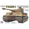 Tamiya 1/35 Military Miniature Series No. 194 German Army Heavy Tank Tiger I Mid-Production Plast...