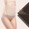 Adjustable Breathable Lumbar Support Belt - Black Polyester Abdominal Shaping Belt with Targeted Compression Pads for Lower Back