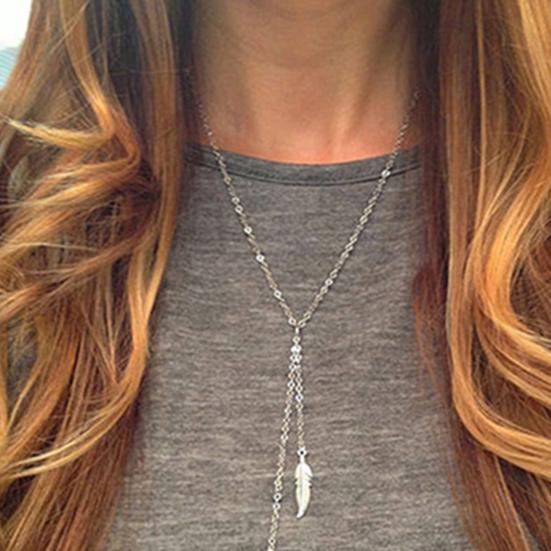 Ketting Prachtig Slijtvast Dames Meerlaags Blad Hart Hanger Ketting voor Feest