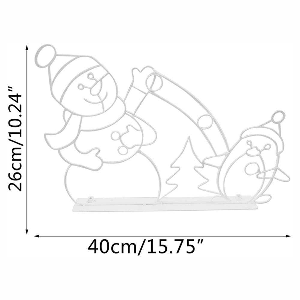Christmas Lights Outdoor Decor Glowing Snowman & Penguin Christmas Atmosphere