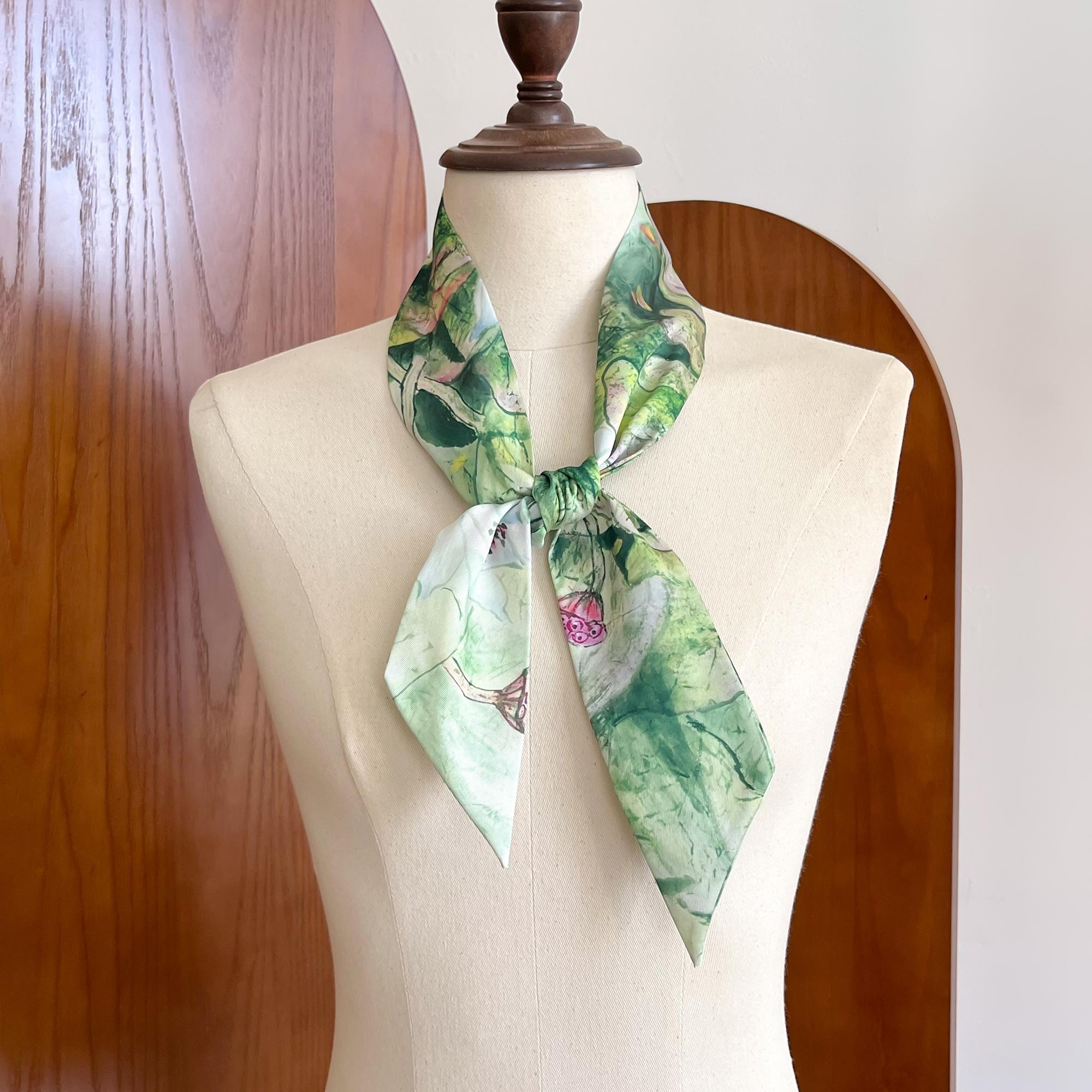 

Original Fashion Women s Versatile Decorative Ribbon Small Scarf Binding Bag Handle Ribbon Hair Band Small Scarf Headband