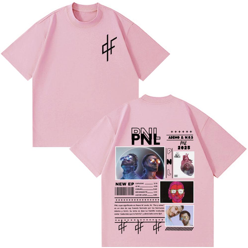 T-shirt Le Monde Chico Album PNL Rapper Francese Stampa Grafica T-shirt Uomo Donna Hip Hop Moda Manica Corta Gotico Punk T-shirt