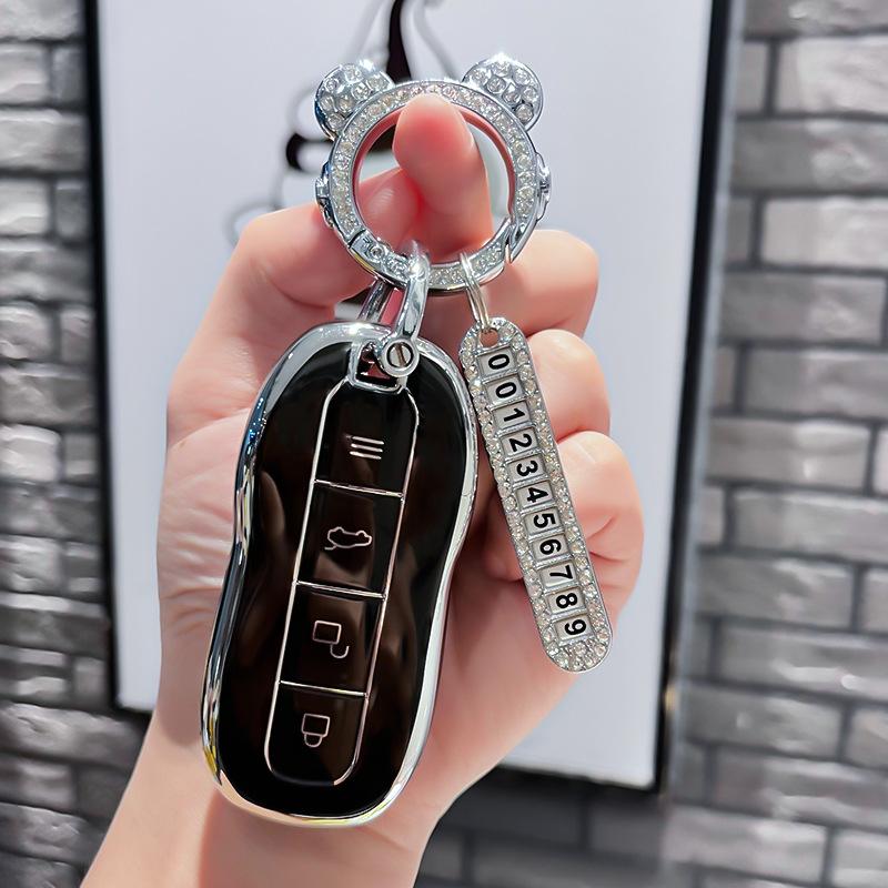 TPU Car Remote Key Case Cover Protect Shell Fob For Xiaomi SU7 YU7 SU7Pro SU7max Ultra Induction Card NFC Smart Accessories