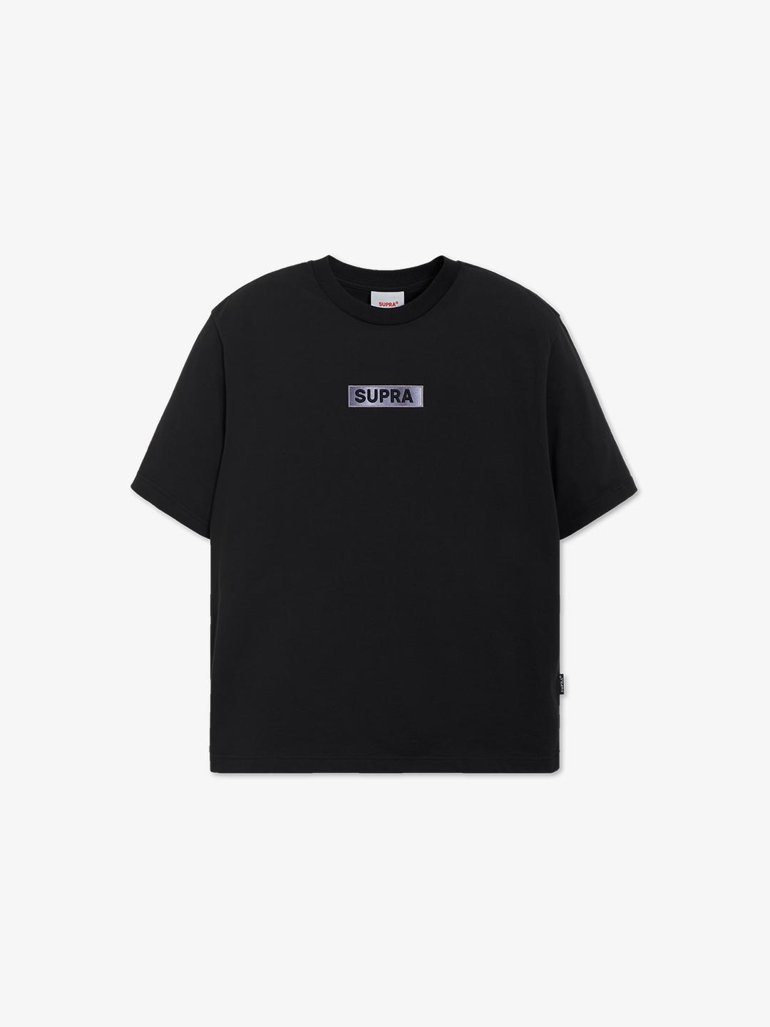 Supra Monogram Oversized Logo Short Sleeve T-Shirt (Black) Bks/S