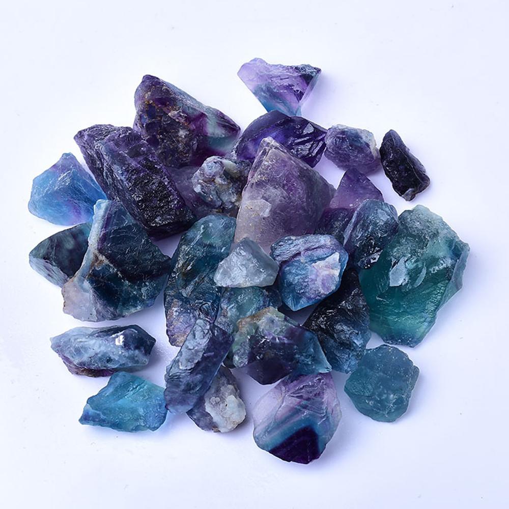 Raw Colorful Fluorite Galaxy-Like Gradient Unique Texture Dreamy Collectible