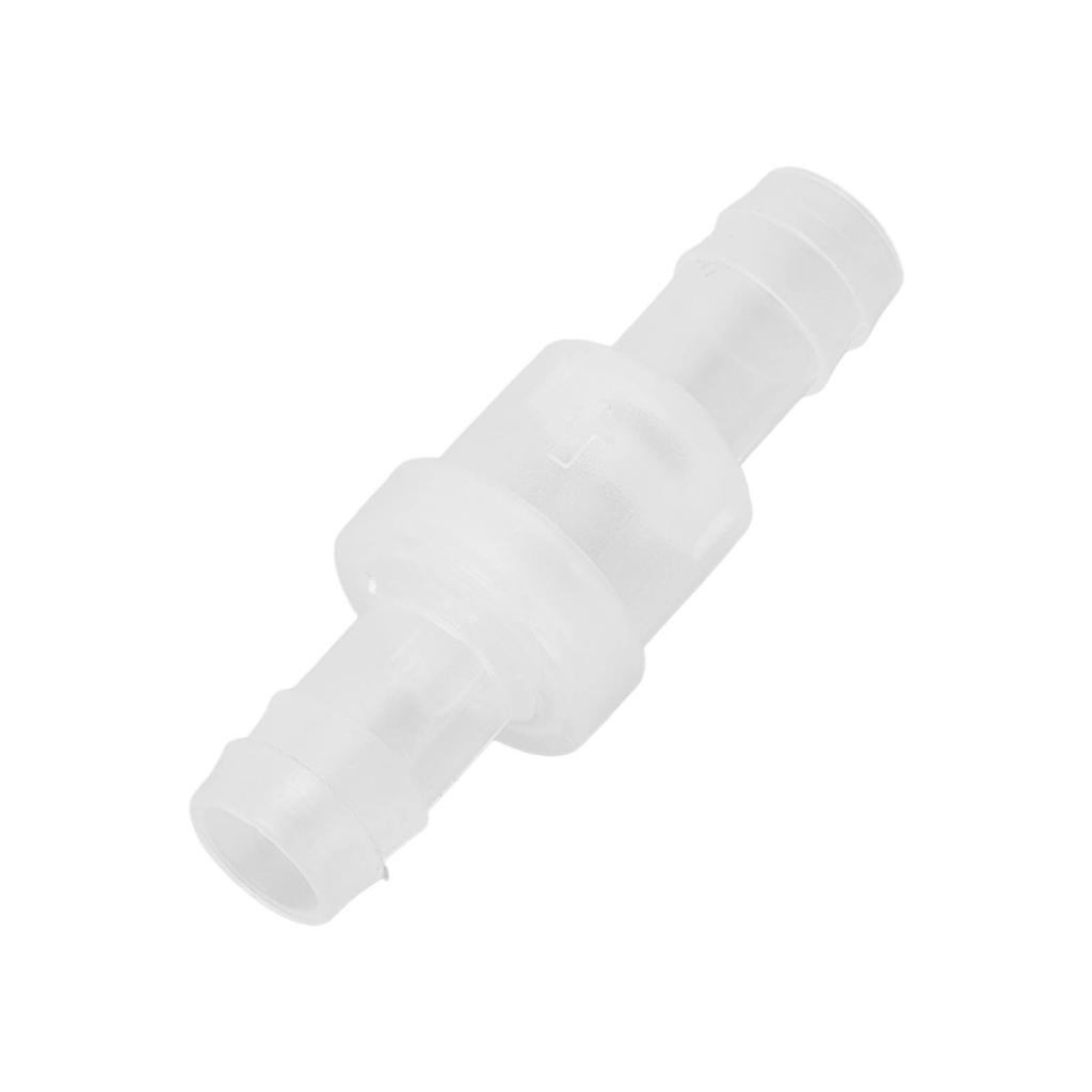 10 Pcs 1 Way Check Valve Translucent Water Stop Hose Check Valve with Spring for Chemical Industry